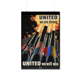 United We Are Strong, United We Can Win Poster