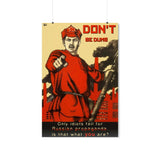 Don't Be Dumb Poster