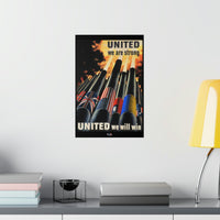 United We Are Strong, United We Can Win Poster