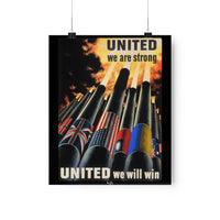 United We Are Strong, United We Can Win Poster