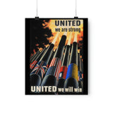 United We Are Strong, United We Can Win Poster