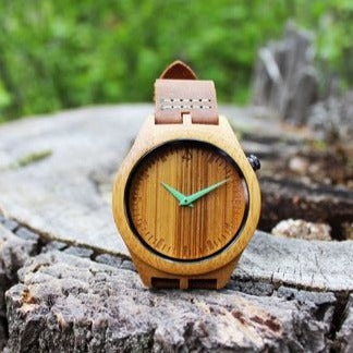 Clean Cut Bamboo Watch