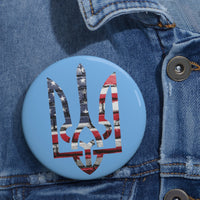 America Supports Ukraine Pin Button