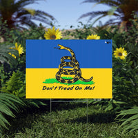 Don't Tread On Ukraine Yard Sign