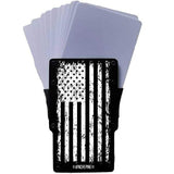 Black American Flag Minimalist Wallet