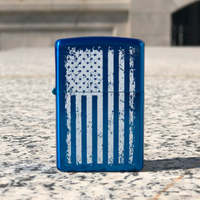 Blue American Flag Lighter