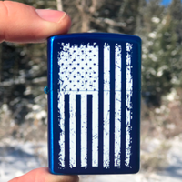 Blue American Flag Lighter