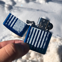 Blue American Flag Lighter