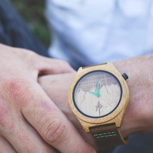 Ridge Bamboo Watch