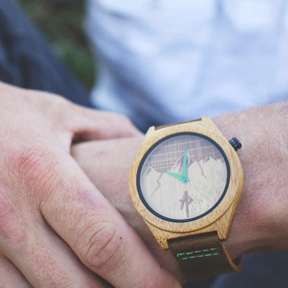 Ridge Bamboo Watch
