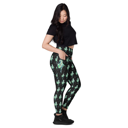 Hula Girl Leggings With Pockets