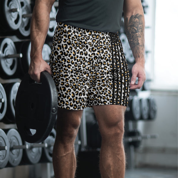 Leopard Print Athletic Shorts