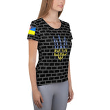 Trizub Wall Women's Athletic T-shirt