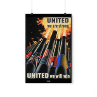 United We Are Strong, United We Can Win Poster