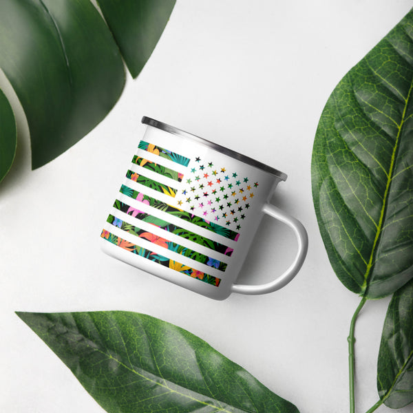 Tropical Enamel Mug