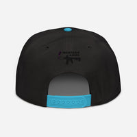 Snapback Flag Hat, Black Emberoidery