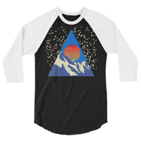 Bird Mountain 3/4 Sleeve Raglan Shirt