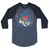 Bird Mountain 3/4 Sleeve Raglan Shirt