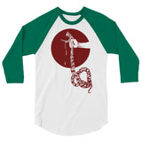 Snake Grab 3/4 Sleeve Raglan Shirt